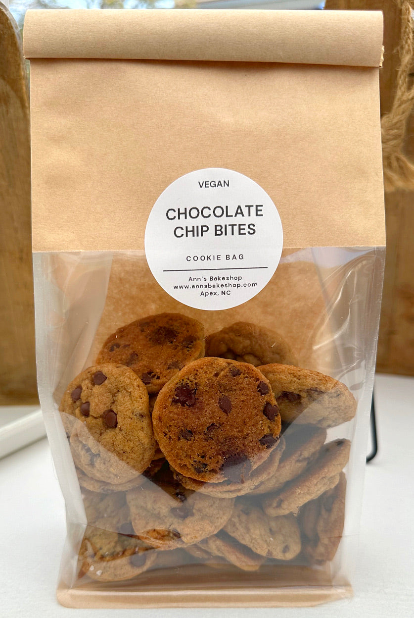 Vegan * Chocolate Chip Cookie Bites - Bag