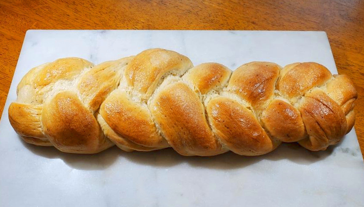 Braided Cardamom Bread Loaf<br>