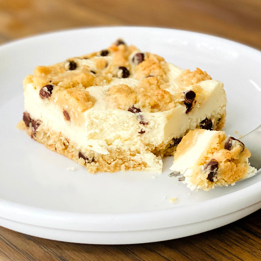 Sugar Free & Keto Friendly * Chocolate Chip Cheesecake Bars