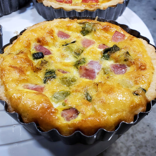 Ham & Swiss Quiche