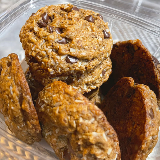 Vegan & Gluten Free * Oatmeal Chocolate Chip Cookies