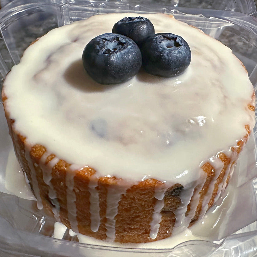 Vegan * Wild Blueberry Lemon Cake