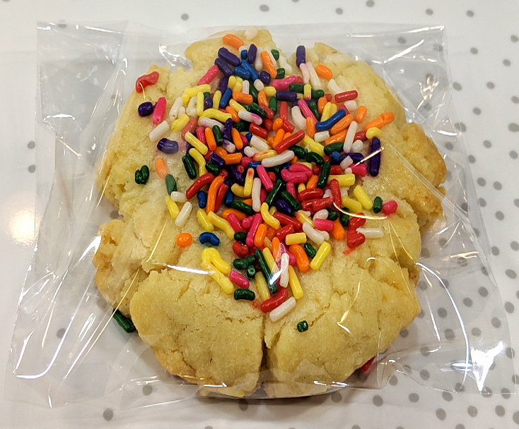 Butter Rainbow Sprinkle Cookies<br>