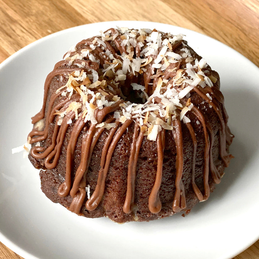 Double Chocolate<br>Coconut Bundt Cake<br>