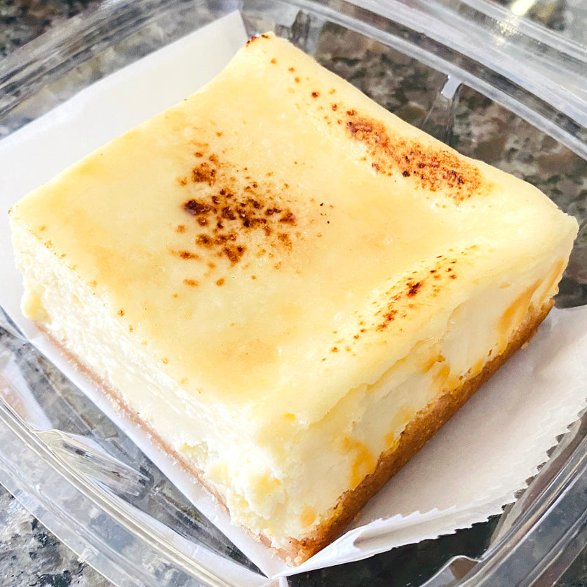 Crème Brûlée Cheesecake Bars<br>Sugar Free & Keto Friendly