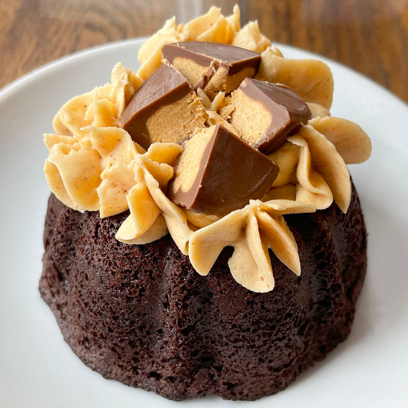 Sugar Free & Keto Friendly<br>Peanut Butter Cup Bundt Cake