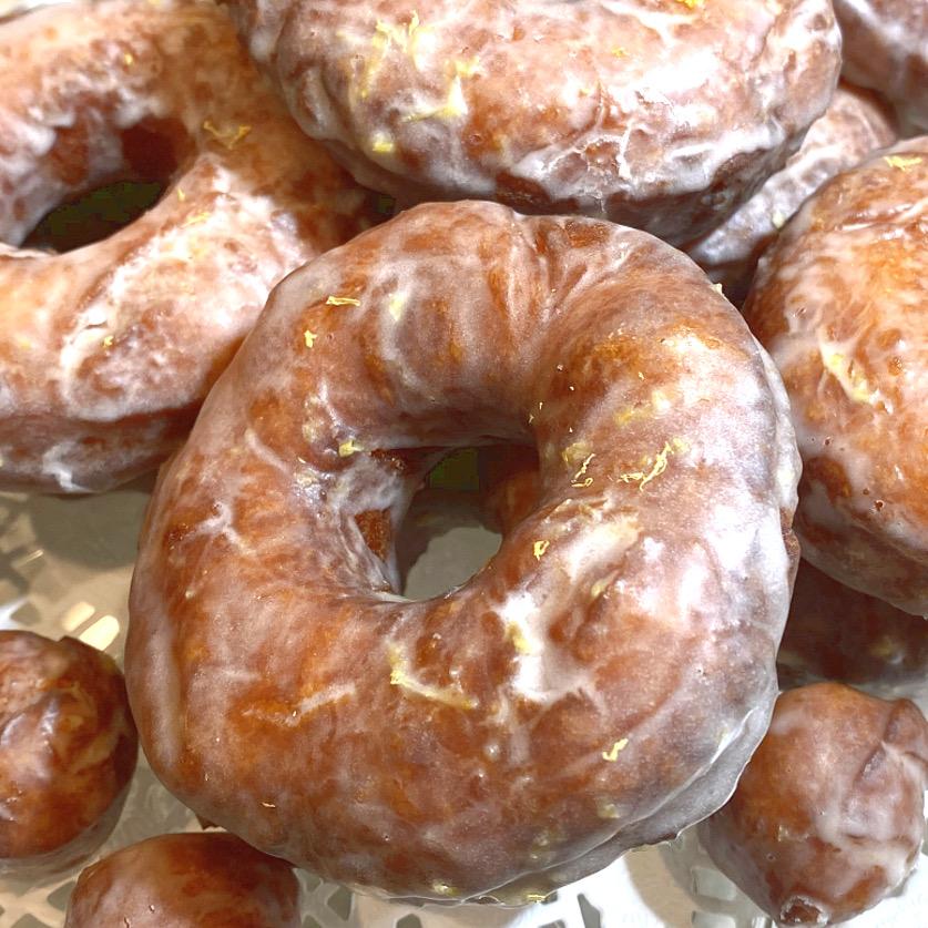 Lemon Glazed Cake Donuts